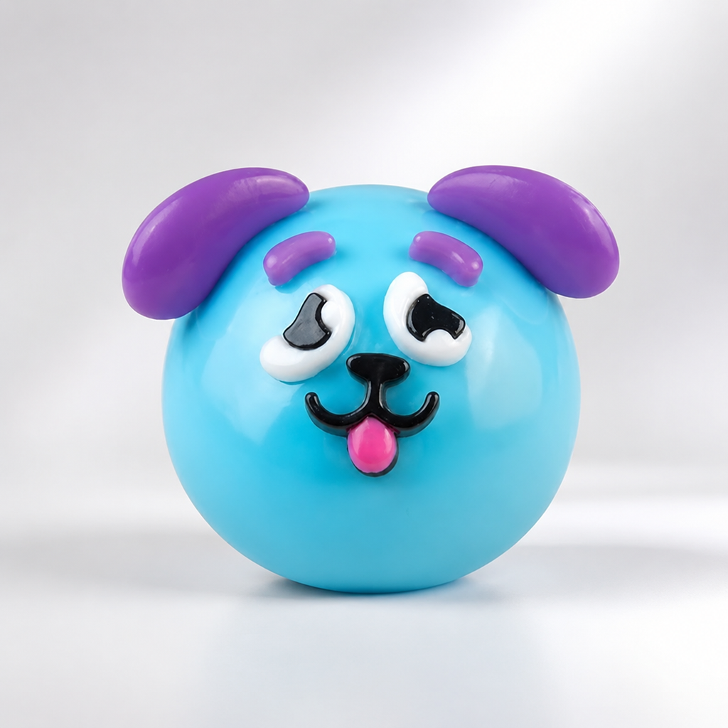 Cartoon Funny Face Squishy Stress Balls DIY, 5 Pack Colorful Soft TPR Squeeze Fidget Toys, Cute Emotion Vent Sensory Toys for Kids Adults Anxiety Relief, Party Favor Birthday Gift