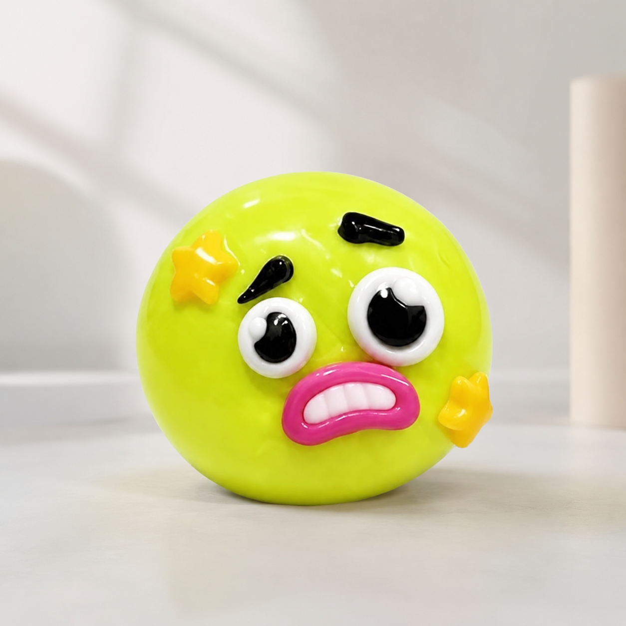 Cartoon Funny Face Squishy Stress Balls DIY, 5 Pack Colorful Soft TPR Squeeze Fidget Toys, Cute Emotion Vent Sensory Toys for Kids Adults Anxiety Relief, Party Favor Birthday Gift